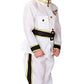 Boys Navy Admiral Halloween Cosplay Costume Police Uniform Role Play Dress up- Size 3/4yrs