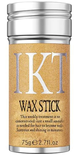Hair Wax Stick, Styling Wax for Smooth Wigs, Slick Stick for Hair Non-greasy Styling Hair Pomade Stick for Flyaways Edge & Frizz Hair -75G