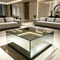 MFURN Minimalist Square Mirrored Block Coffee Table-Various Colour