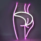Lady’s LED Neon Silhouette Sign (Behind)