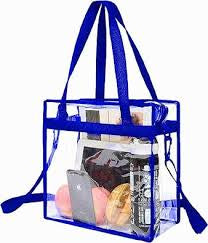 Clear Tote Bag, Stadium Security Approved, See Through Handbag Purse, Transparent Messenger Bag with Zipper Closure Crossbody Shoulder Bag with Adjustable Strap