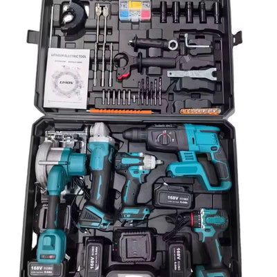 5Pcs Multi-Functional Rechargeable 48V Cordless Brushless Power Tool Set