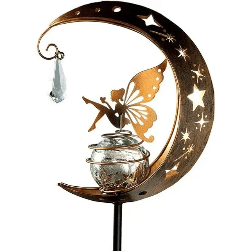 MHome Angelic Solar Garden Light with Decorative Wind Chimes