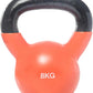 Vinyl Dipped 8kg Kettlebell Orange