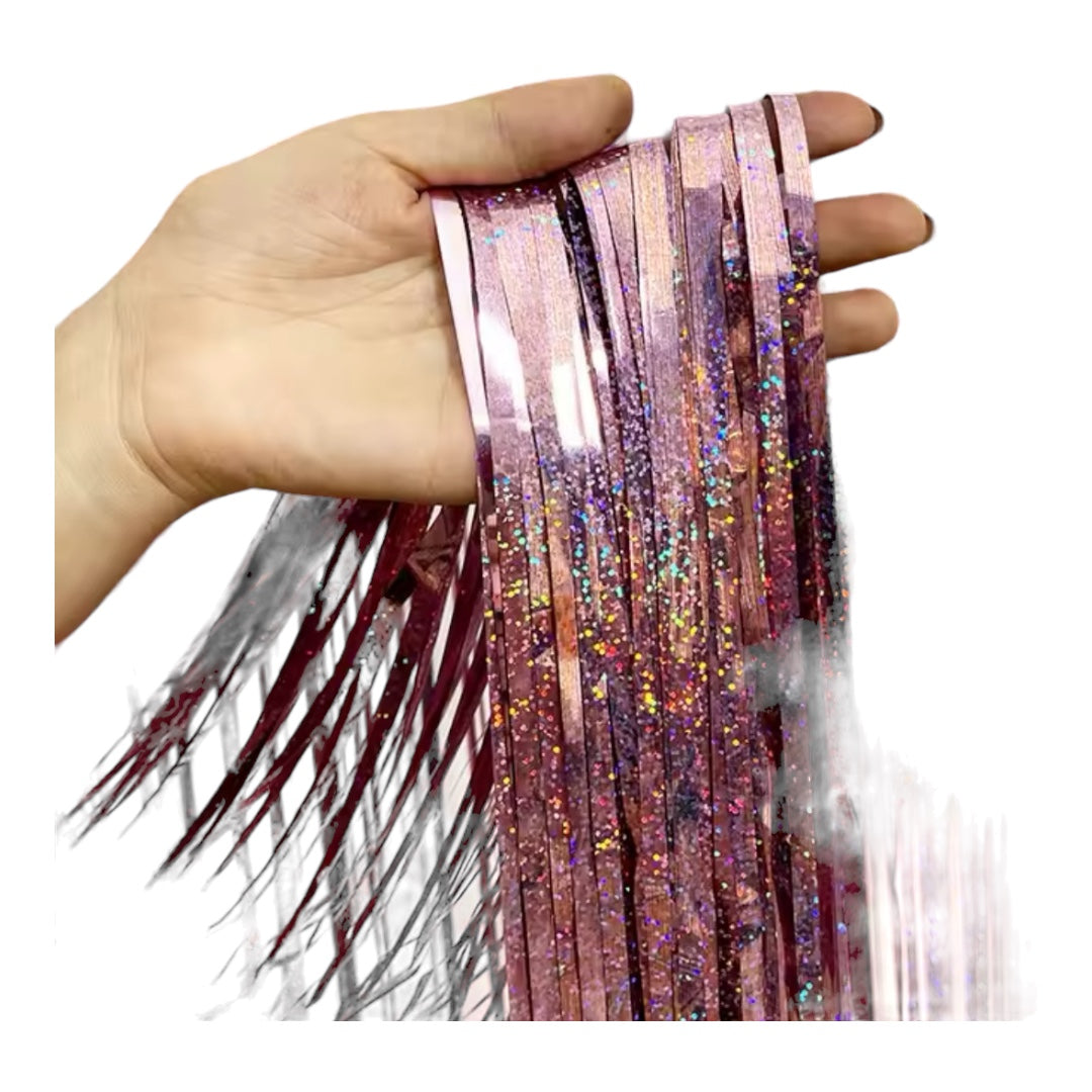 Holographic Rain Curtain Ribbon Birthday Party Wedding Decoration Handmade  - 2M