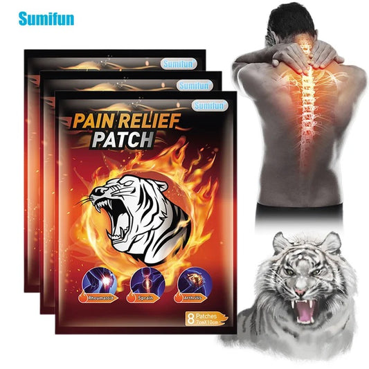Tiger Analgesic Sticker Arthritis Rheumatoid Joint Pain Relief Patch Muscle Knee Joint Sprain Bone Orthopedic Plaster - 8pc