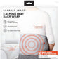 Calming Heat Back Wrap Deluxe by Sharper Image- Cordless Electric Back Heating Pad, Inflatable Lumbar, Soothing Heat & Vibration- 27 Settings 3 Heat, 9 Vibration, 3 Lumbar Includes Portable Power Pack