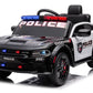 Licensed Dodge Charger 12V Ride-On Police Car with Speeds and Bluetooth