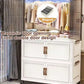 MHome Foldable Wardrobe / Multifunctional Plastic Storage Cabinet – Dustproof Organizer