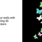 Butterfly Wall Sticker Glow in the Dark Luminous 3D Butterfly Stickers DIY Wall Sticker 3D Art Mural for Decorations