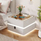 Nordic style smart bedside cabinets with wireless charging, Bluetooth speaker, LED strip, and secure password lock drawer-Available In Various Colours PreOrder Sales Now Available!
