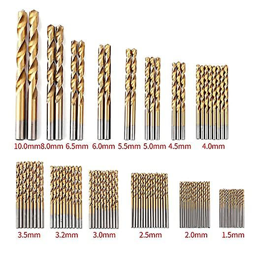 Drill Set 99pc Titanium Coated HSS