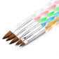 5pcs Set Nail Nail Art Dotting Tool Nail Art Supplies Nail Gel Manicure Care Tool Nail Painting Brush Kit Nail Brush Carved