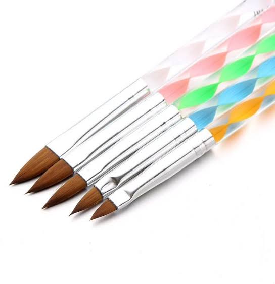 5pcs Set Nail Nail Art Dotting Tool Nail Art Supplies Nail Gel Manicure Care Tool Nail Painting Brush Kit Nail Brush Carved