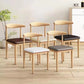 MFurn Scandinavian Dining Chair – PU Leather Upholstered Seat with Steel Frame