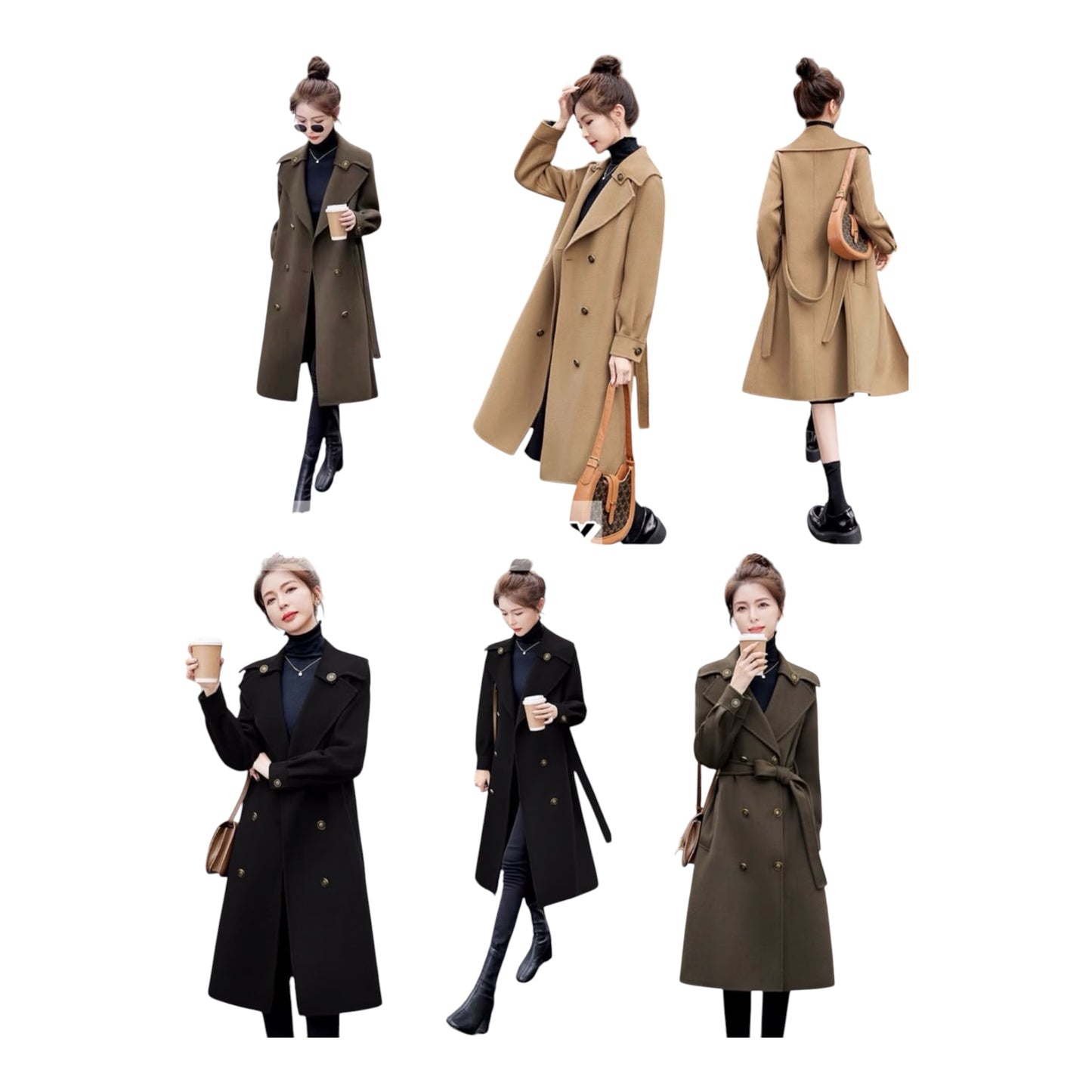 Ladies Elegant Trenchcoat-Various Colours