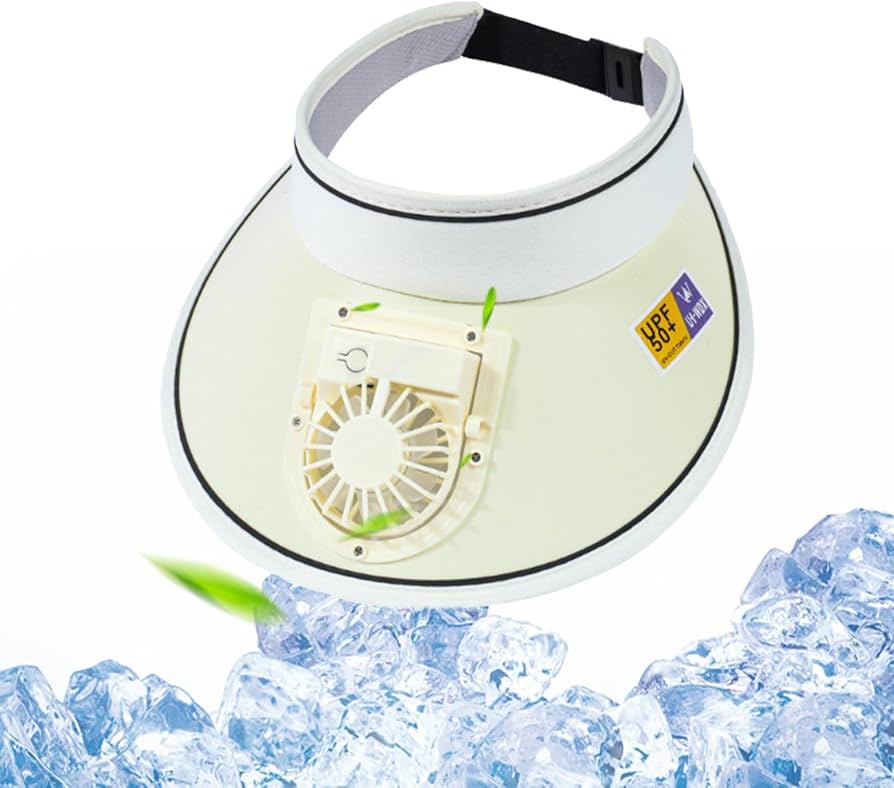 MHome Sun Visor Cap With Fan