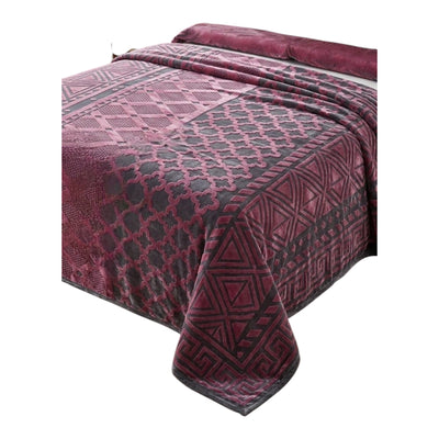 MHome Faux Mink 2ply Blankets Without Fibre-Various Colours