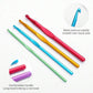 12pcs Aluminium Crochet Set-Mixed Colors Burgundy, Magenta, Etc.-2.0-8.0 Mm Braided Needle For Sweaters And Tapestries
