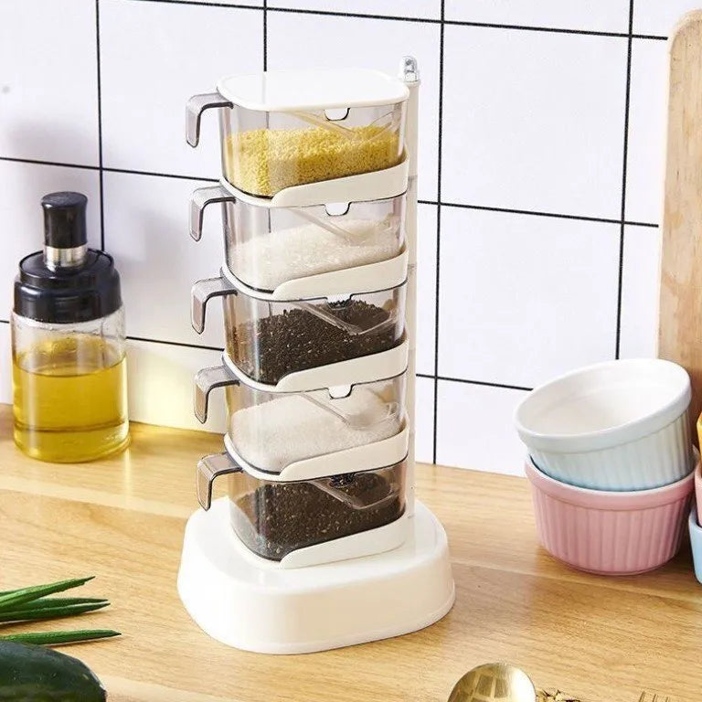 5 Layer Rotating Condiment Spice Organiser – Megamall Online Store