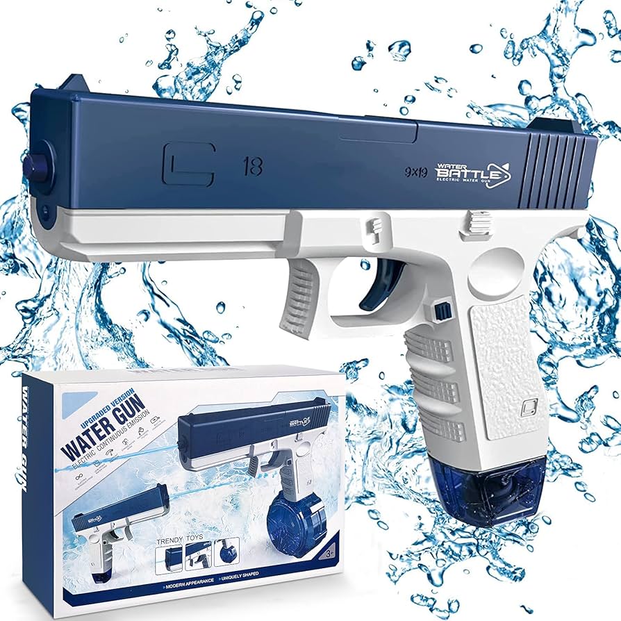 Electric Water Gun, Large Capacity Strongest Water Sprayer Summer Pool Beach Party Toy and Don't Worry About Leaks for Adults and Children