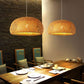MHome Bamboo Wicker Rustic Vintage Rattan Shade Hanging Pendant Light-Various Options