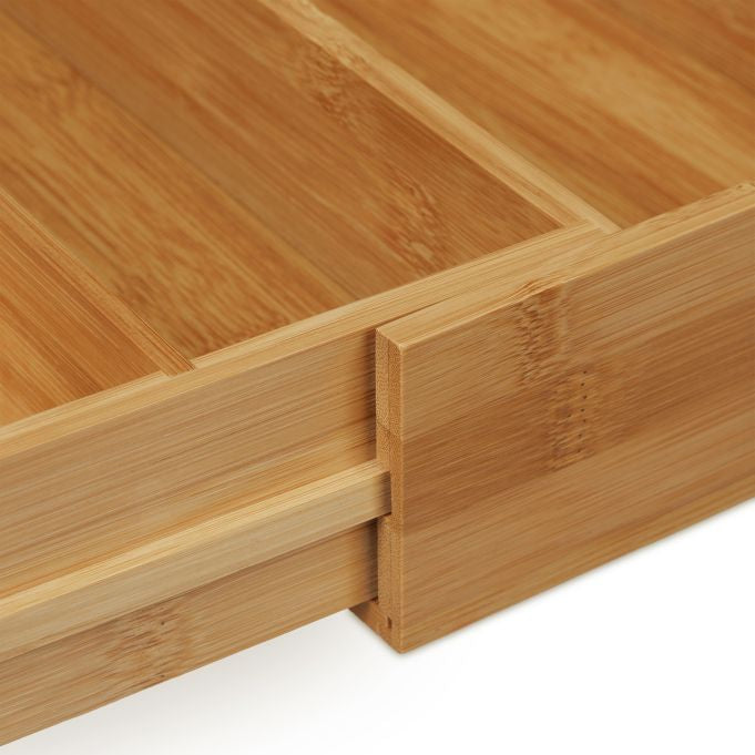 MHome Expandable Bamboo Drawer Organizer