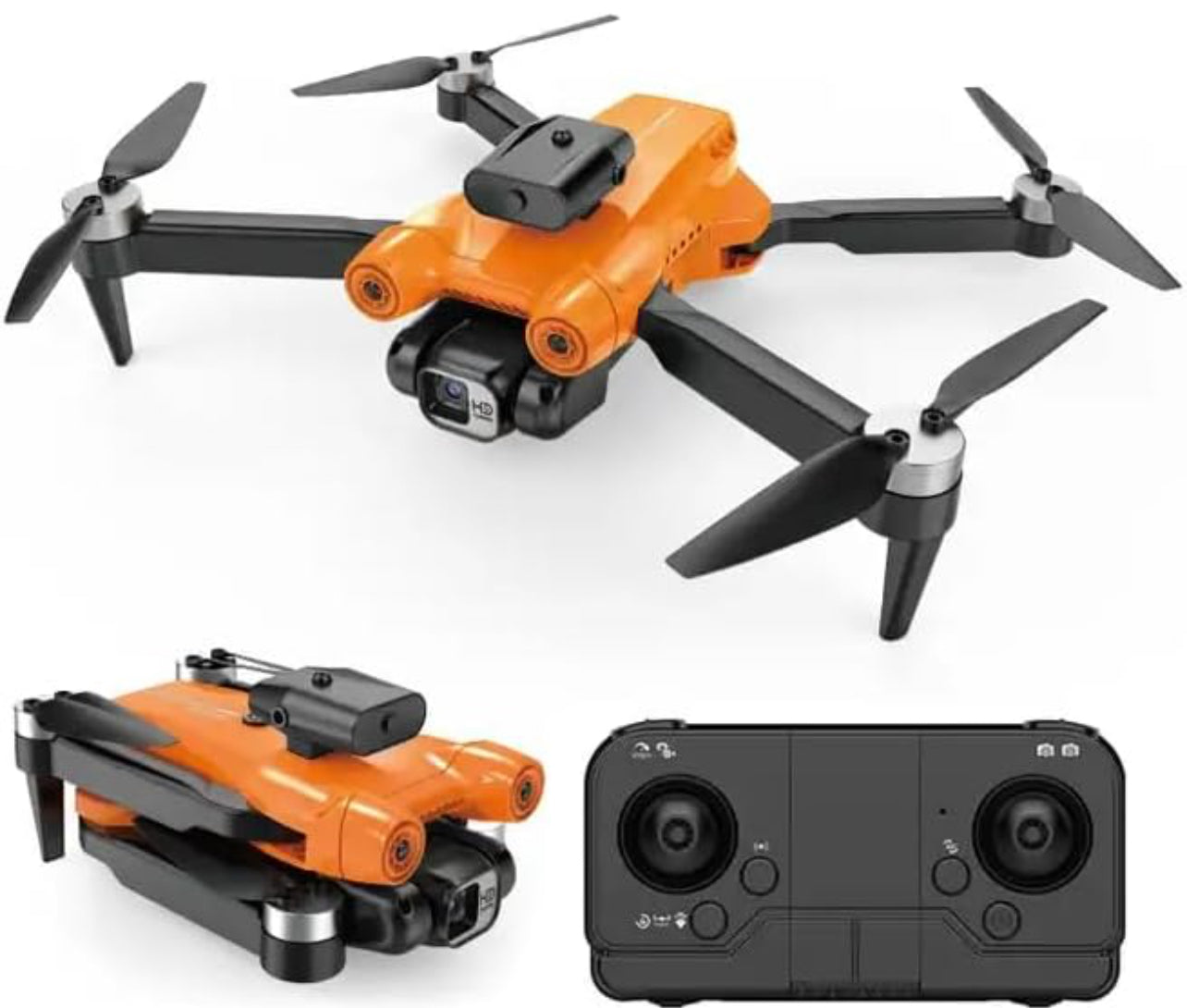 New Folding Drone Comprehensive Obstacle Avoidance High Definition Aerial Photography Quadcopter Remote Control Aircraft Toy 4K Dual HD Camera