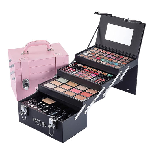 Miss Young All In One Makeup Kit Multi-Purpose Combination Makeup Surprise Gift Set Beauty Full Makeup Essential Starter Kit, Compact and Lightweight Design for Girls Women and Make Up Beginners