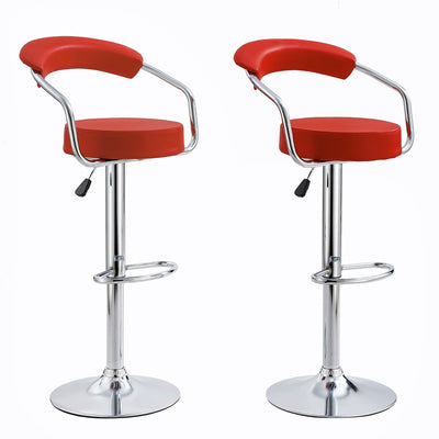 MFURN Nicole Modern Height Adjustable Counter Stools 2pc Set