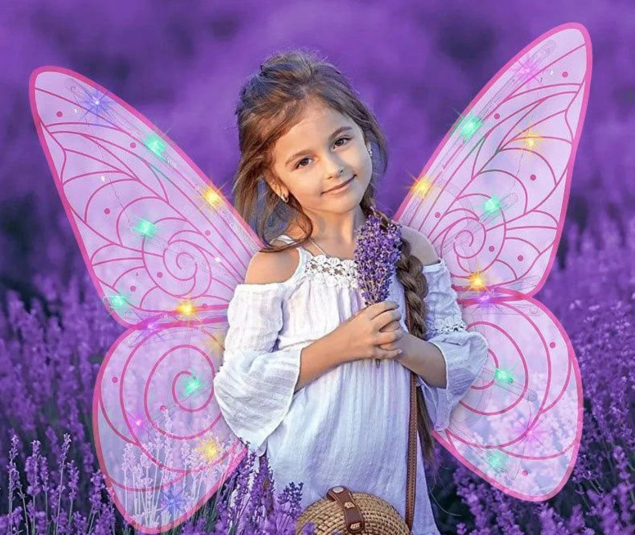 LED  Electric Fairy Wings - Moving Butterfly Wings Dress Up