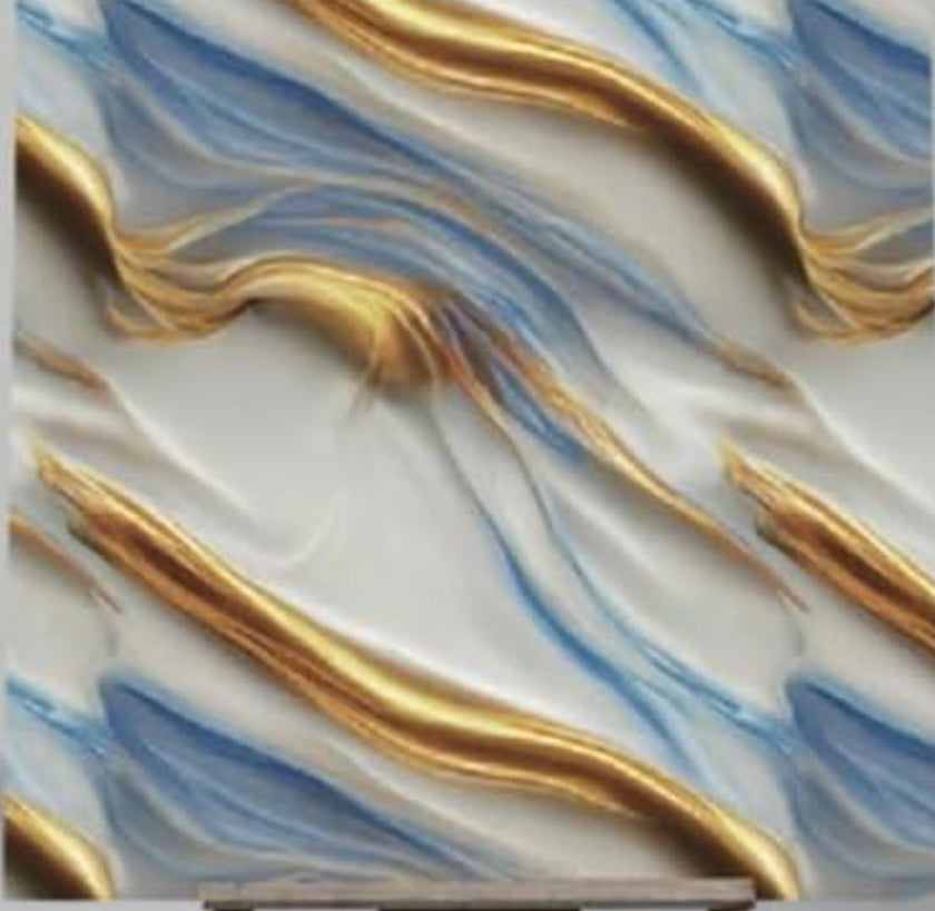 MHome Marble UV Panels Marble UV Sheets | Self Adhesive Wall Tile | Marble Look Wall Panels for Homes and Offices | 60 cm x 60 cm 10pc Pack - Various Colours Available