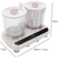 MTech Portable Washing Machine, Dual Tub Underwear Washer with Built in Drainage Pipe and Spin Dry for Travel Home Use