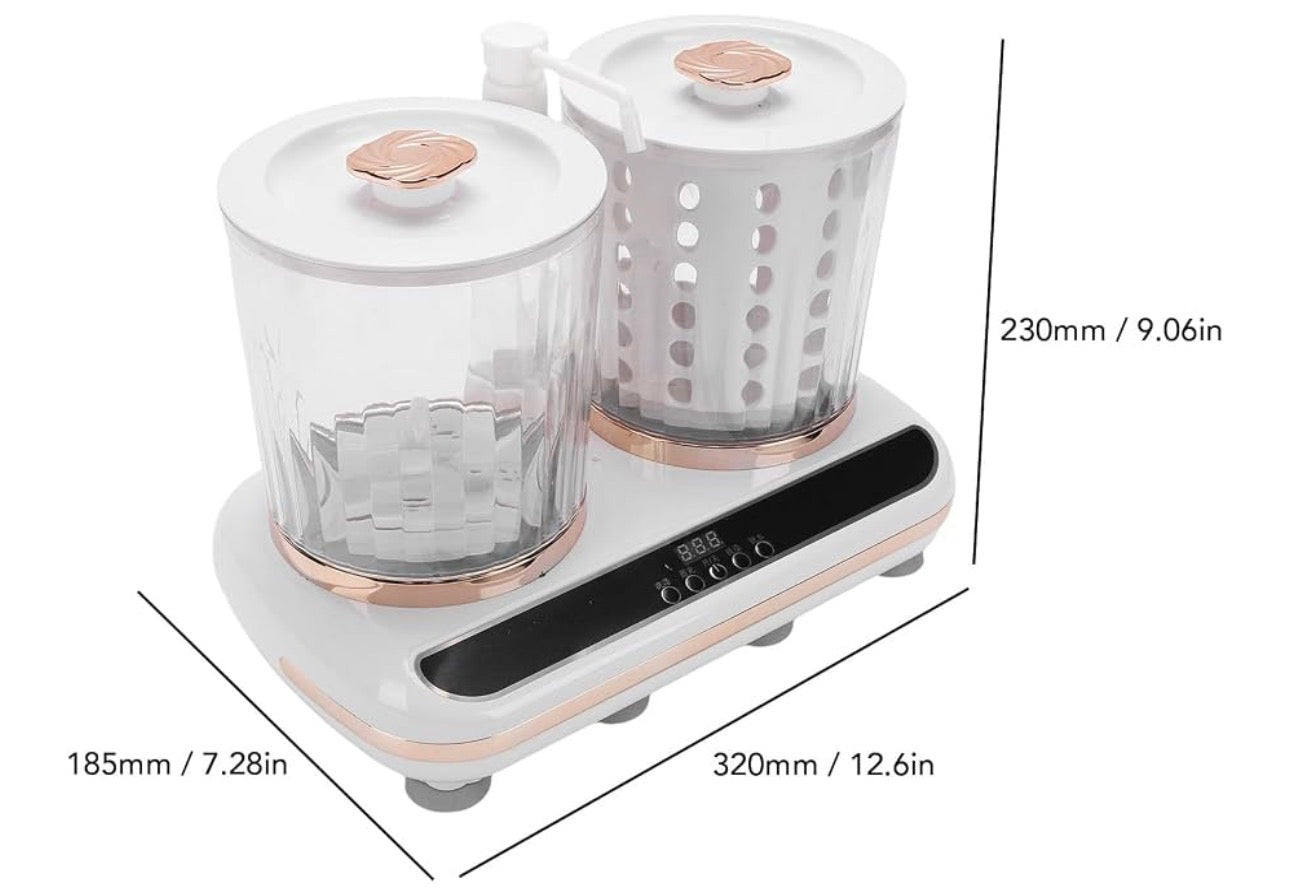 MTech Portable Washing Machine, Dual Tub Underwear Washer with Built in Drainage Pipe and Spin Dry for Travel Home Use