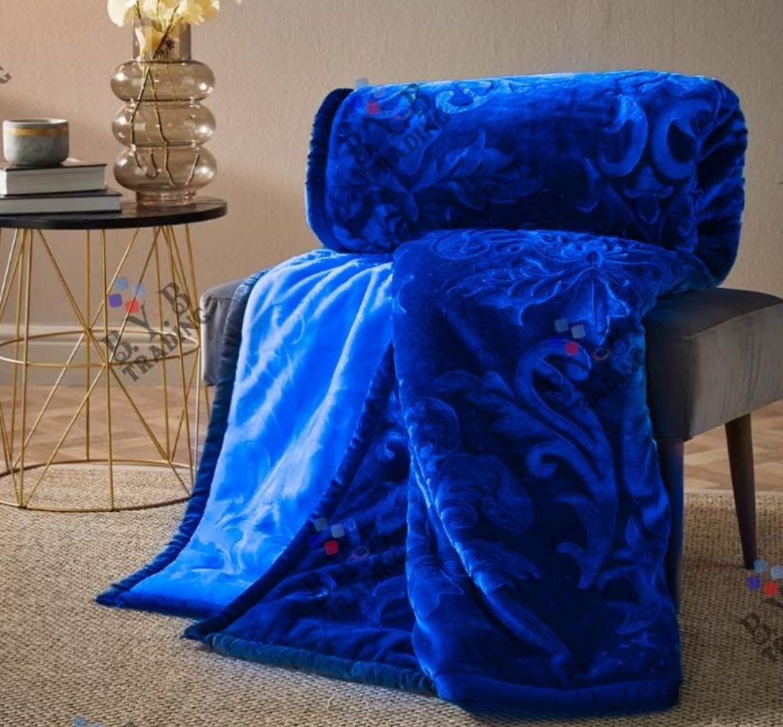 Luxurious Trendy Double Blanket- 10kg Various Colours