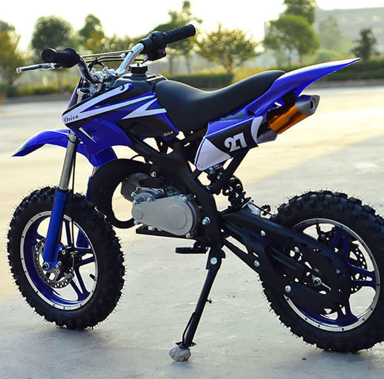 Mini Dirt Bike, 49Cc Dirt Bike, Children's Bike, Petrol-Powered 2-Stroke 49Cc Motorcycle