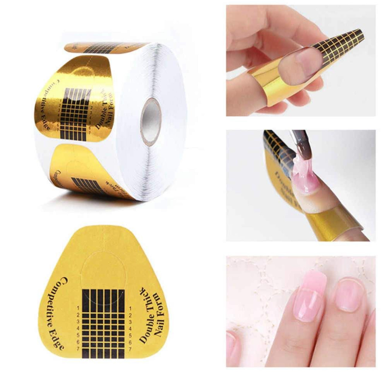 Nail forms - Competitive edge - False Nail Art - 500 Piece