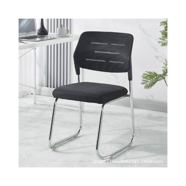 MFurn Modern Office Stacking Chairs Set Sled Base Desk Pack Of 4 (Black) Octopus Feet