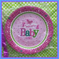 Baby Shower Party Plates 10pc - Various Options