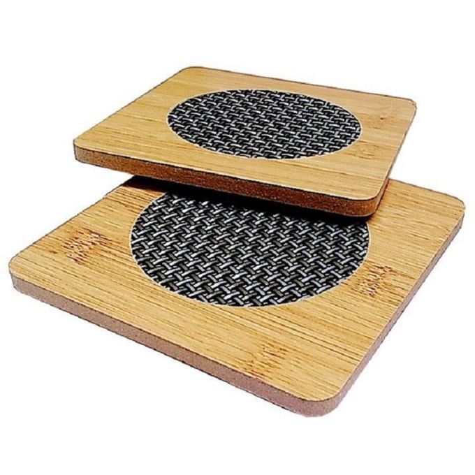 MHome Bamboo Mesh Trivet 4pc Set