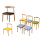 MFurn Scandinavian Dining Chair – PU Leather Upholstered Seat with Steel Frame