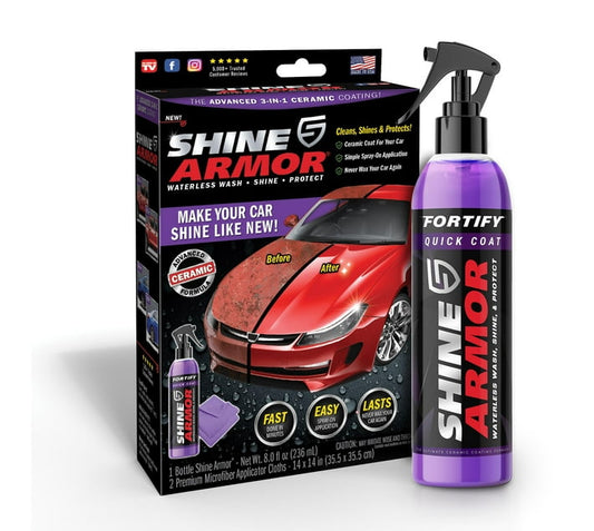 Shine Armor 3-in-1 Ceramic Coating Spray – Wash, Coat & Shine