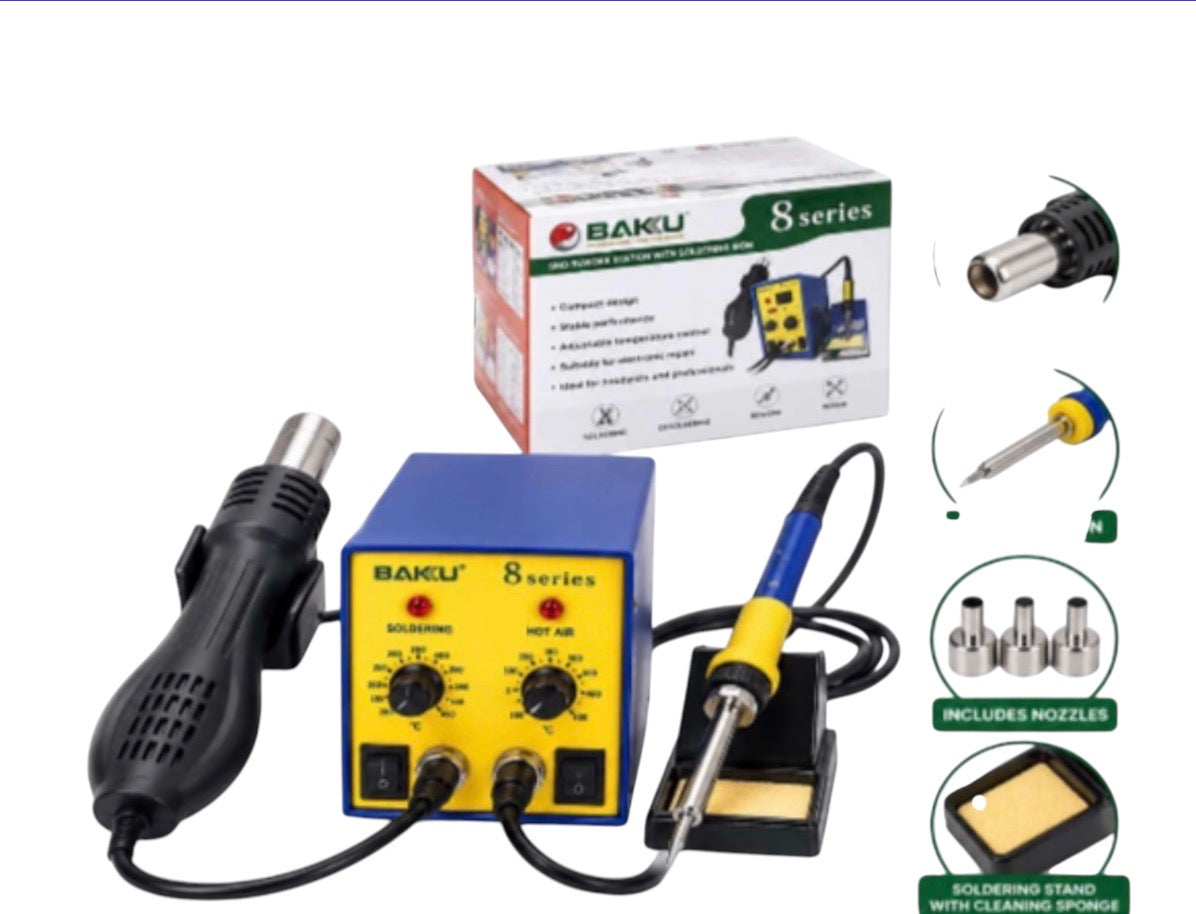 BAKU 2-1 Hot Air Gun & Soldering Iron