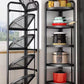 MHome 5-Tier Metal Corner Rack – Foldable Storage for Home & Office
