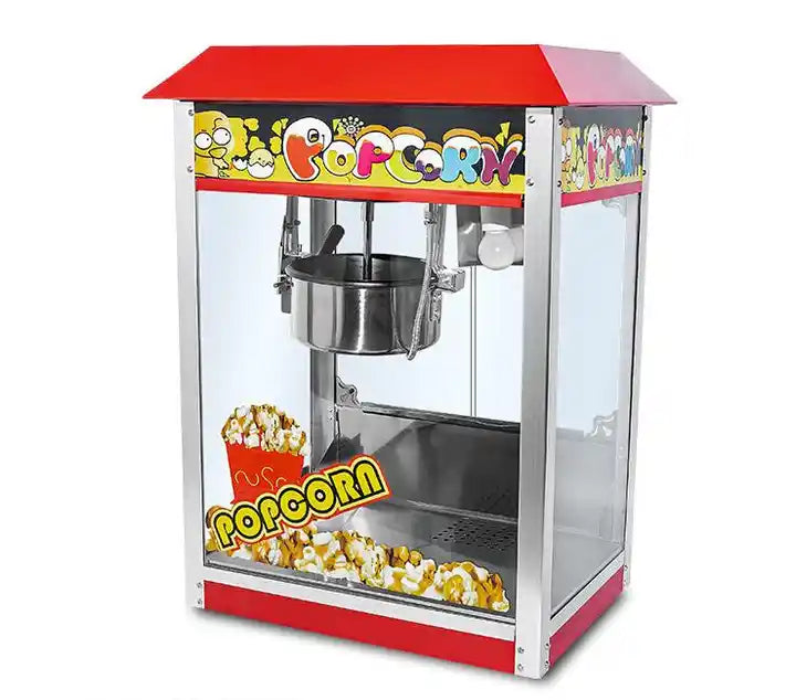 Popcorn machine commercial stall automatic puffing machine electric spherical butterfly roof popcorn machine