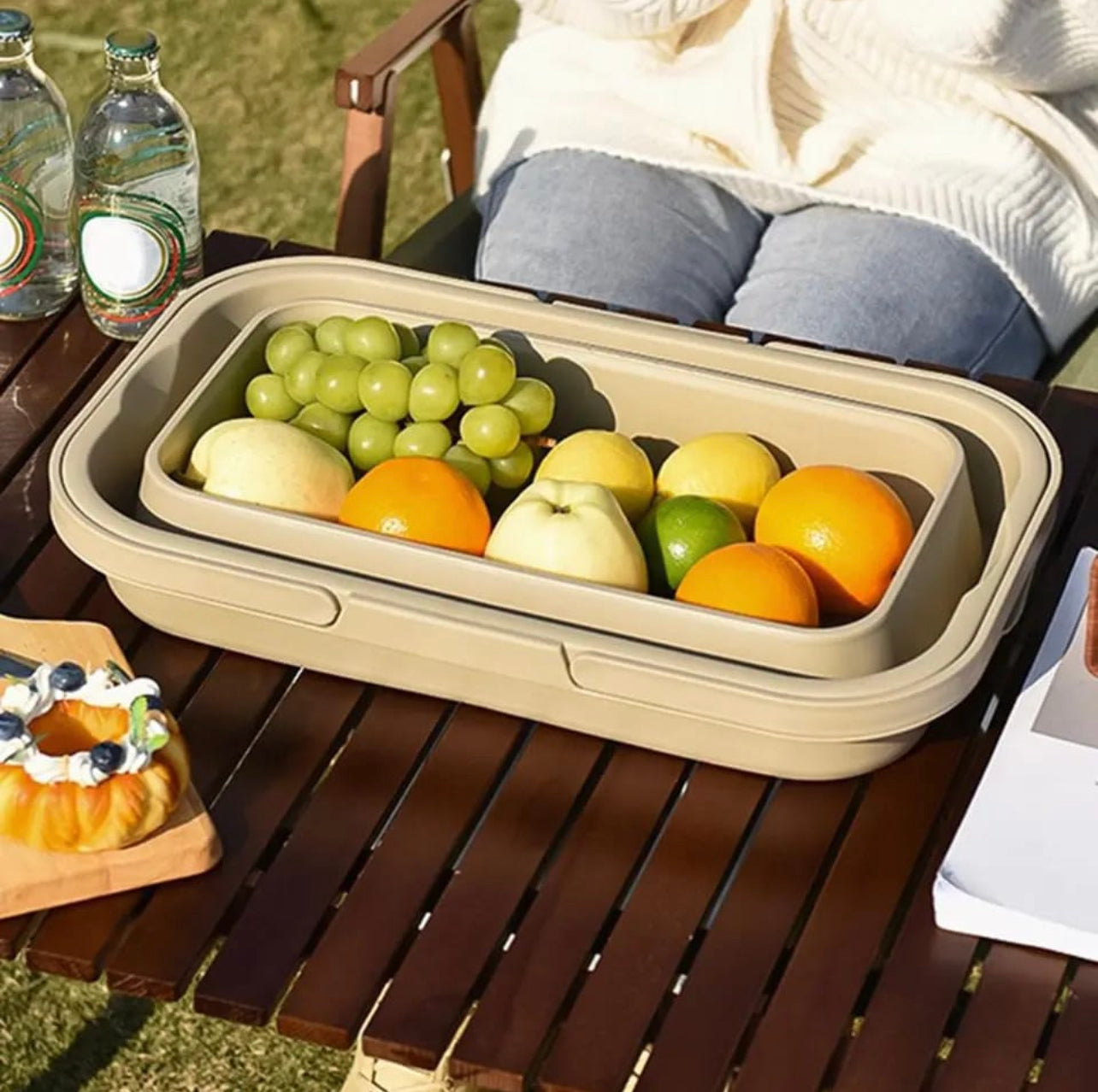 Multi-Functional Folding Picnic Box