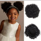 Afro Puff Draw String Ponytail for Kids Short Afro Synthetic Hair -2pc