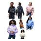 Ladies Hooded Cropped Puffer Jacket-Various Colours