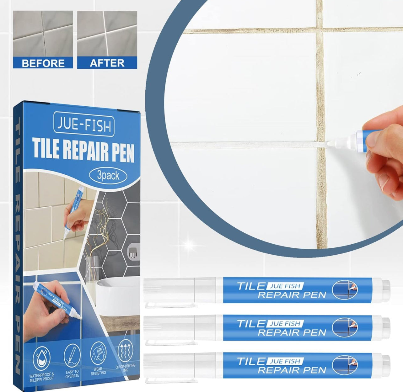 Tile Repair Pen - White
