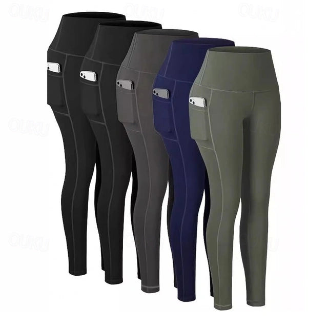 Mwear Women's Yoga Pants/Leggings Pocket High Waist Yoga Gym Pants